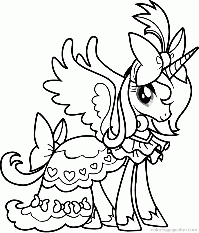 Plansa de colorat cu My Little Pony 36 46